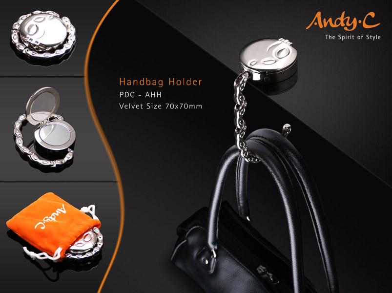 Andy C Pod Chrome Handbag holder